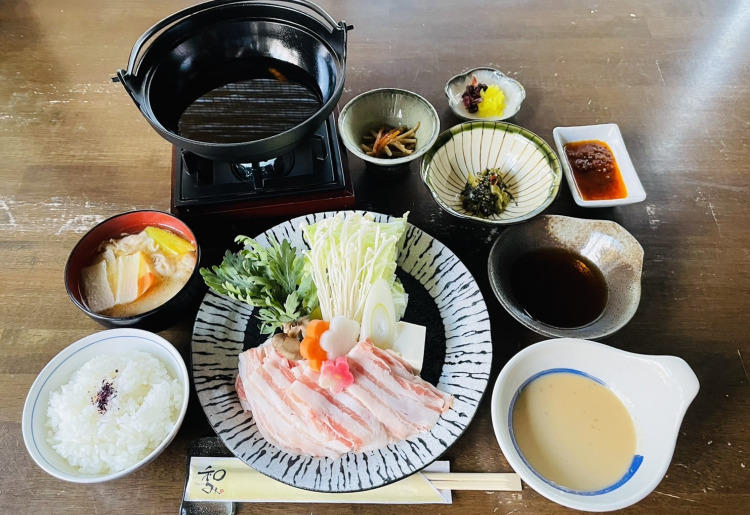 富士山幻の豚しゃぶしゃぶうどん御膳